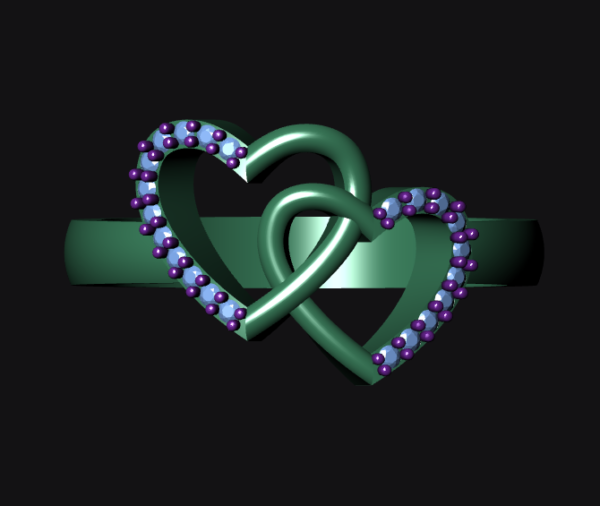Couple Heart ring - Image 5
