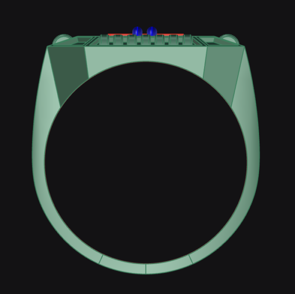 Dollar sign Gents Ring - Image 5