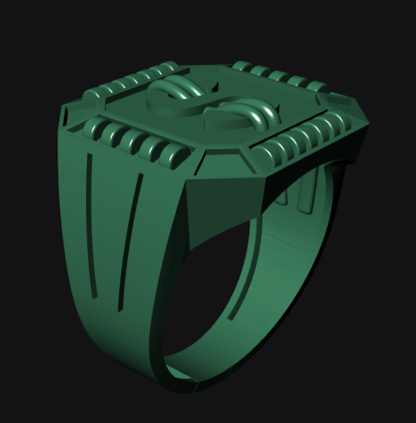Dollar sign Gents Ring - Image 3