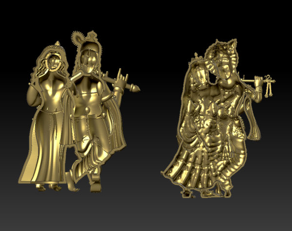 Radha Krishna combo pendent - Image 2