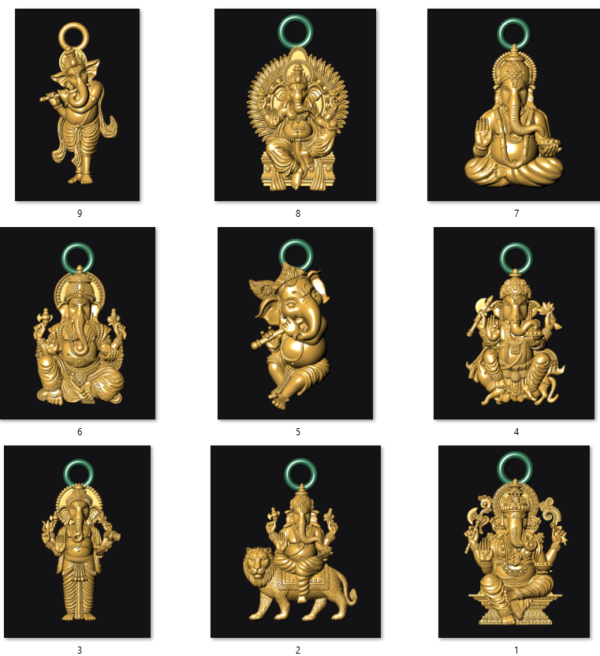 2gm mixed god pendent stl