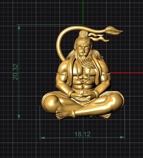 Hanuman ji pendent - Image 3